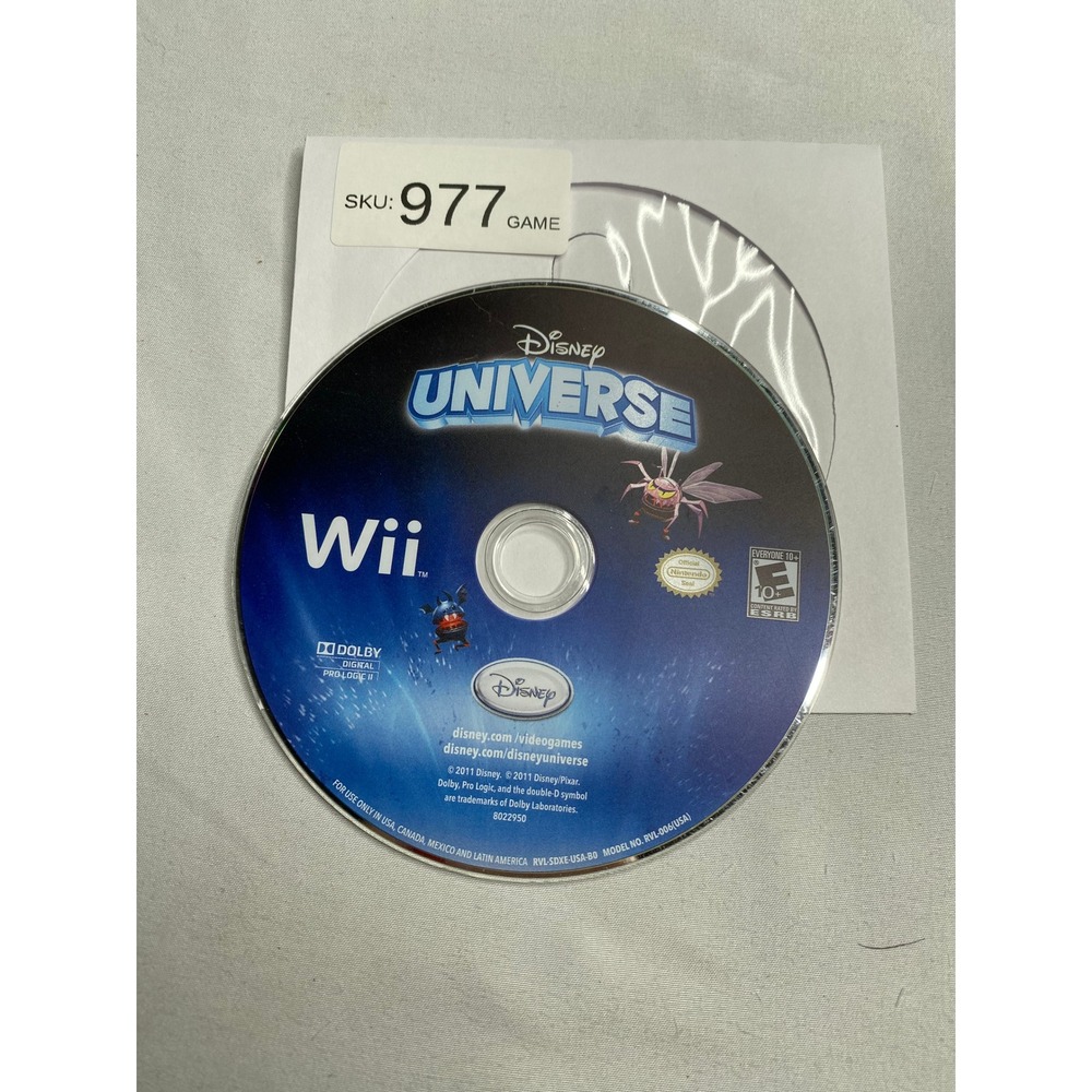 Disney Universe Nintendo Wii Video Game Disc Only